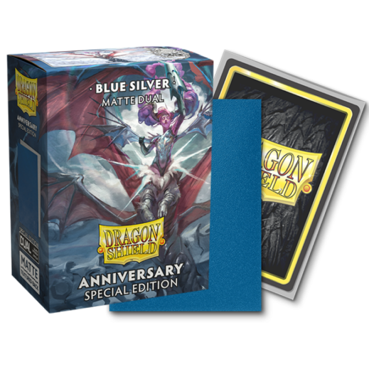 Dragon Shield Dual Matte Standard Size Special Edition Blue Silver