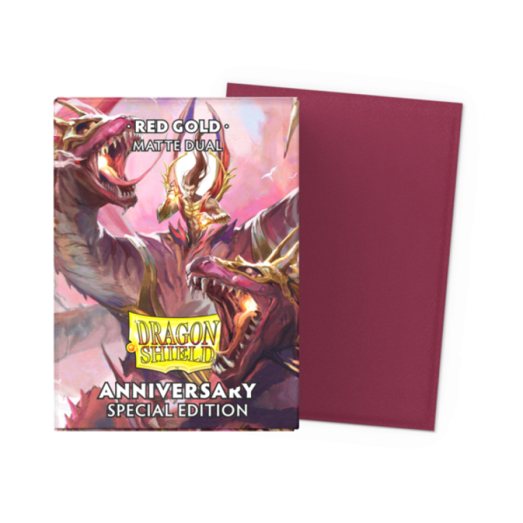Dragon Shield Dual Matte Standard Size Special Edition Pomegranate And Gold