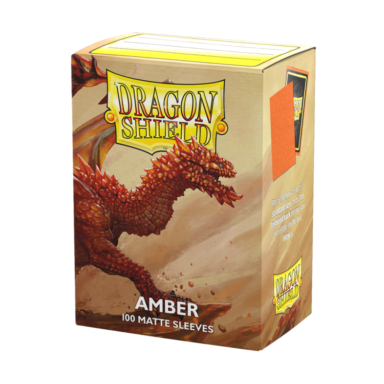 Dragon Shield Matte Amber Standard (100 Sleeves)
