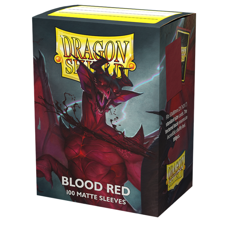Dragon Shield Matte Blood Red Standard (100 Sleeves)