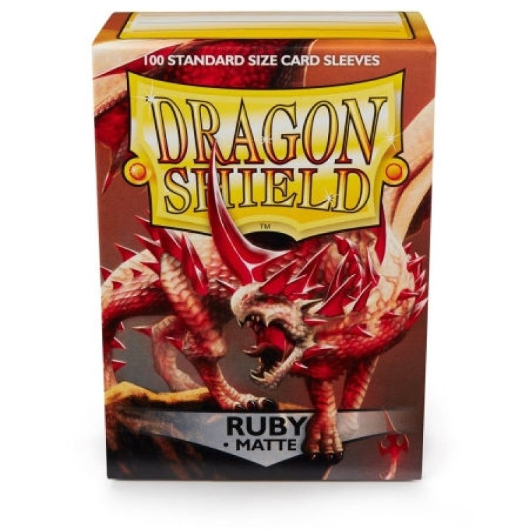 Dragon Shield Matte Ruby Matte Standard (100 Sleeves)