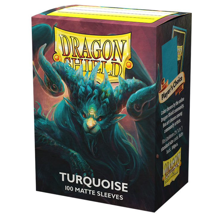 Dragon Shield Matte Turquoise Standard (100 Sleeves)
