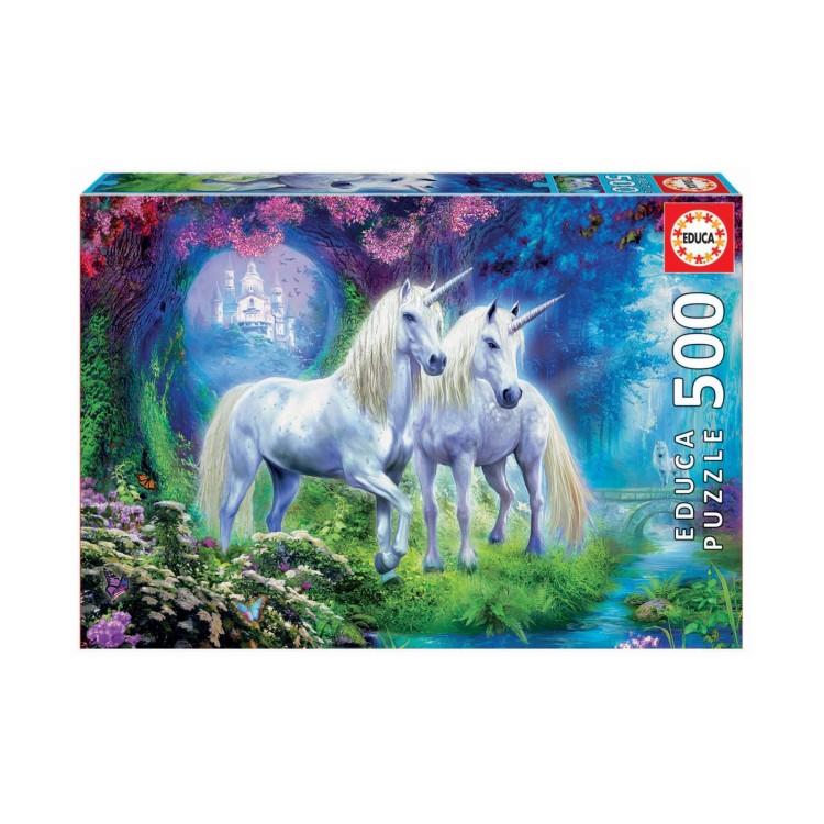 Educa Unicorns in the Forest 500 Piece Puzzle