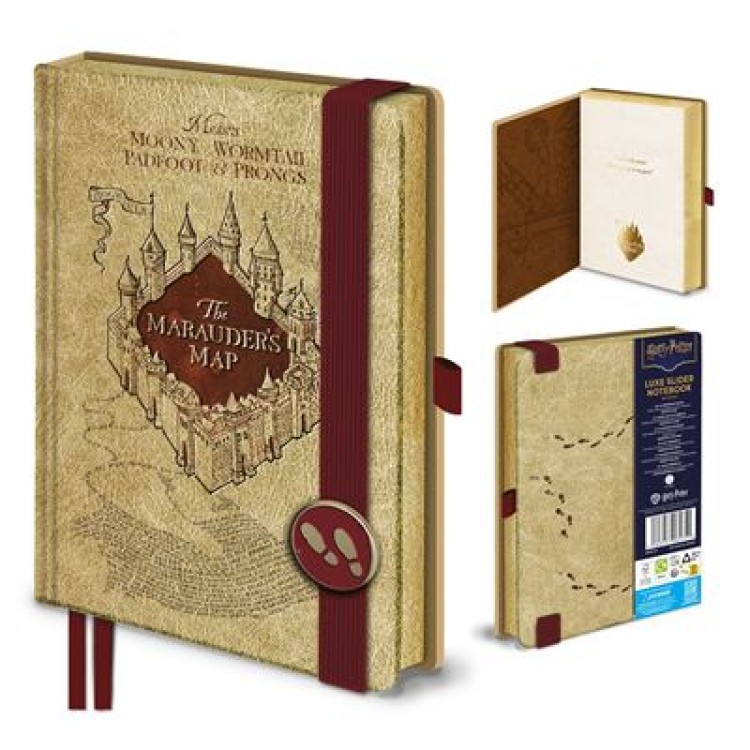 Harry Potter Marauders Map Luxe Slider Notebook