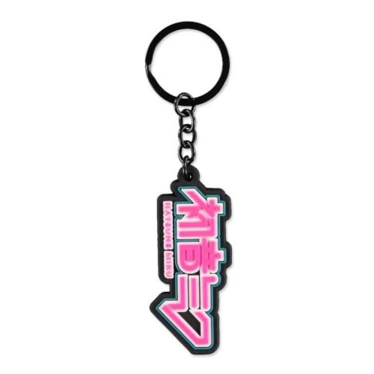 Hatsune Miku Rubber Logo Keychain