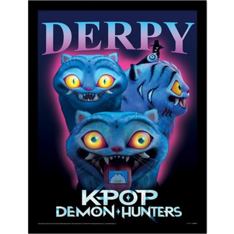 K-Pop Demon Hunters Derpy Collector Print Framed