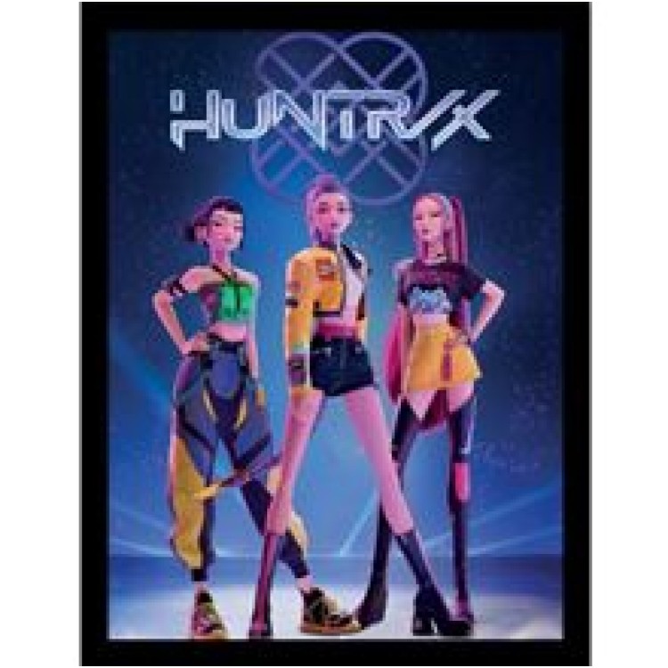 K-Pop Demon Hunters Huntrix Collector Print Framed