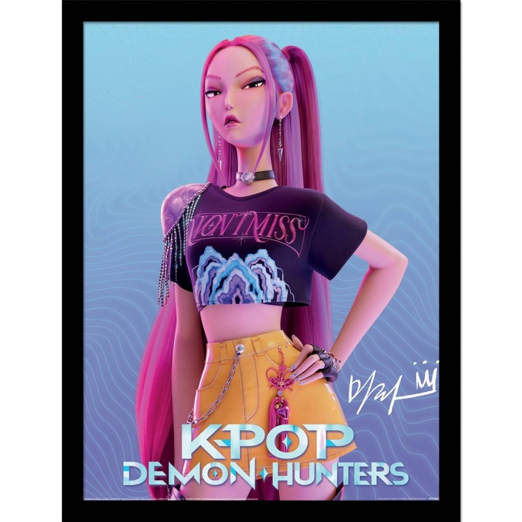 K-Pop Demon Hunters Mira Collector Print Framed
