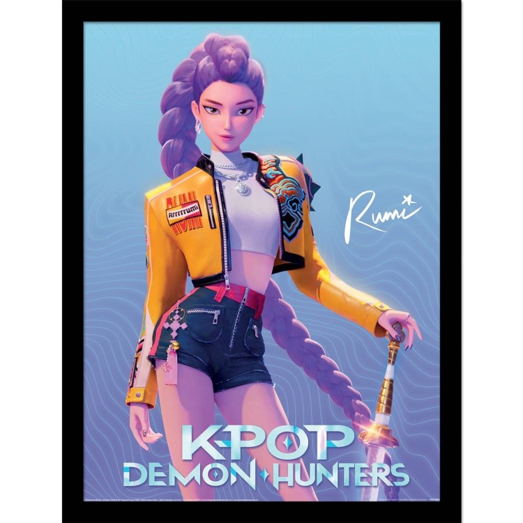 K-Pop Demon Hunters Rumi Collector Print Framed