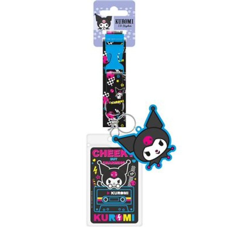 Kuromi Punky ID Keychain Lanyard