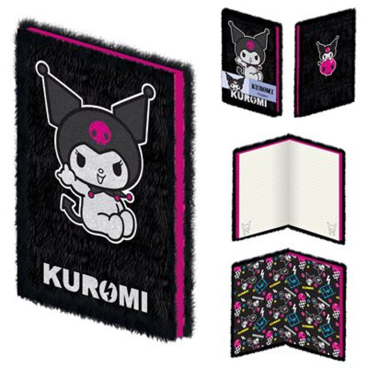 Kuromi Rock Out Plush Notebook
