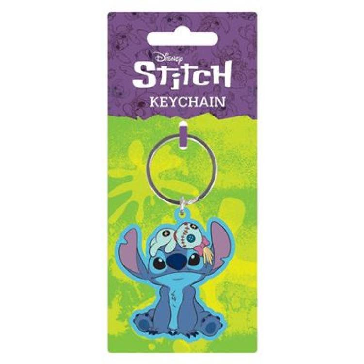 Disney Lilo And Stitch Stitch And Scrump PVC Keychain