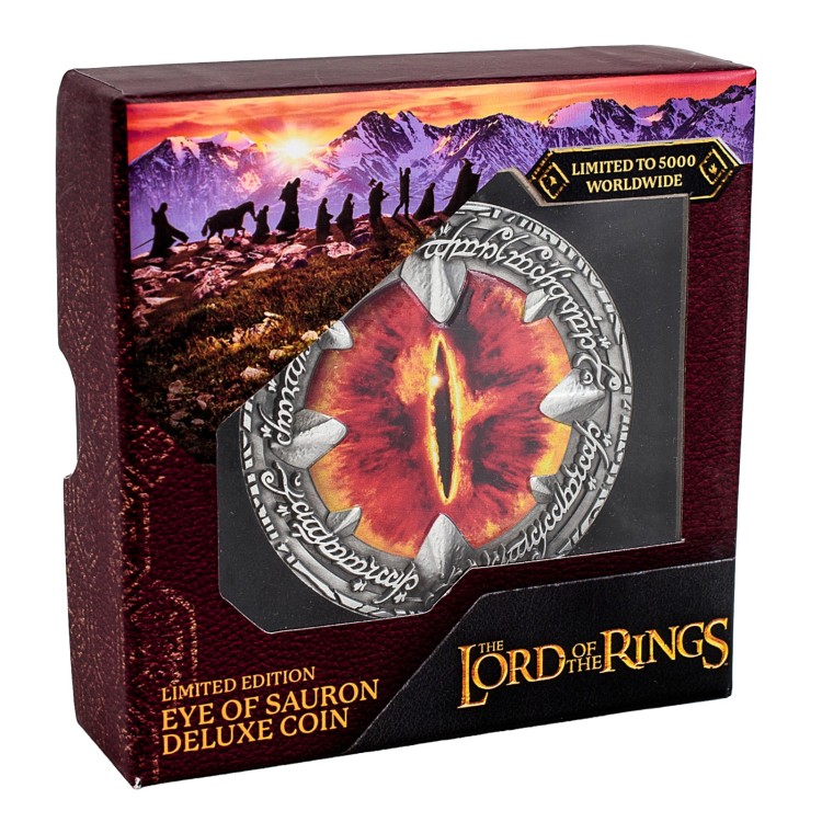 Lord Of The Rings Eye Of Sauron Deluxe Coin