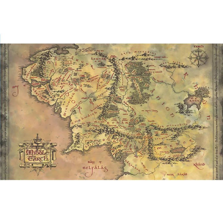 Lord Of The Rings Middle Earth Maxi Poster
