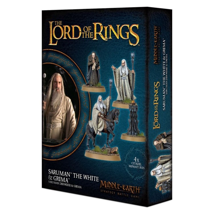 LOTR Saruman The White & Grima