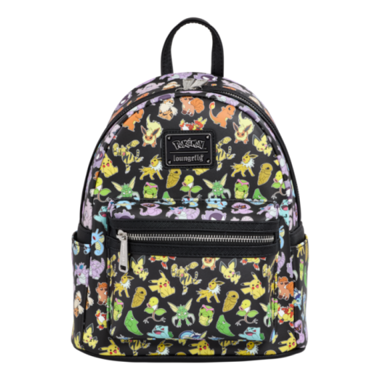 Loungefly Pokemon MultiCharacter AOP Mini Backpack