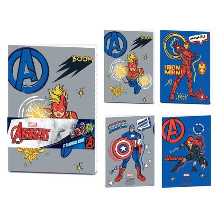 Marvel Avengers Hero Club A5 Exercise Books Set Of 2