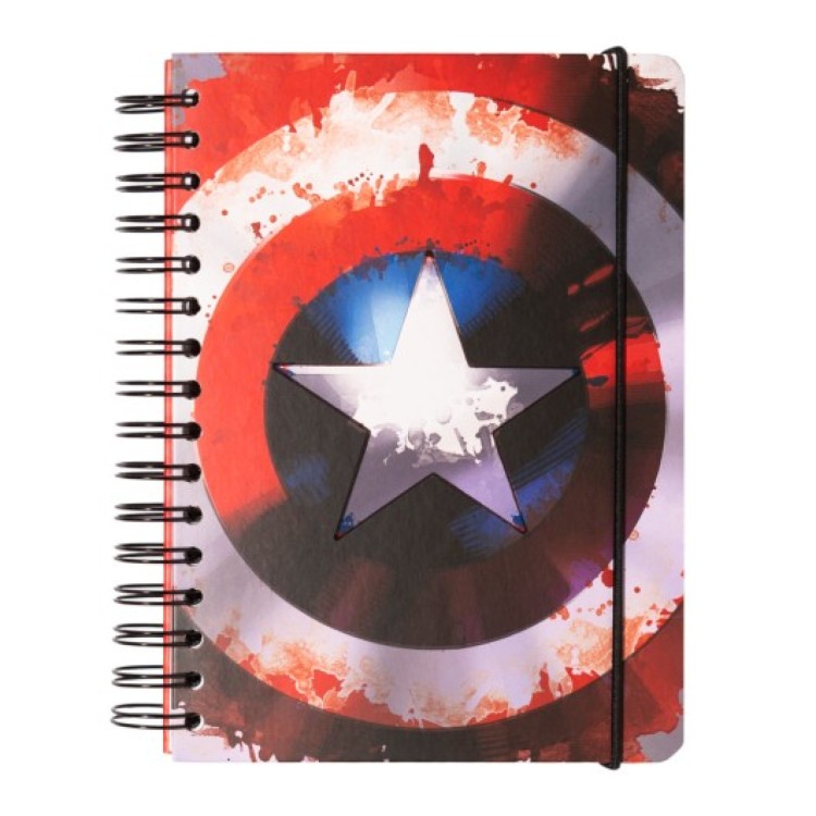 Marvel Captain America Hard Cover A5 Notebook