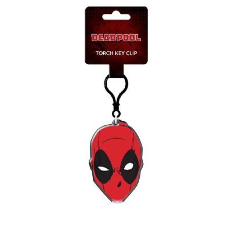 Marvel Deadpool Mask Torch Key Clip