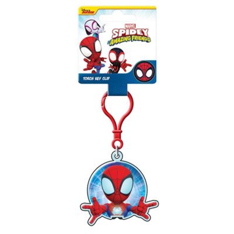 Marvel Spider-Man spider Glow Webs Torch Key Clip