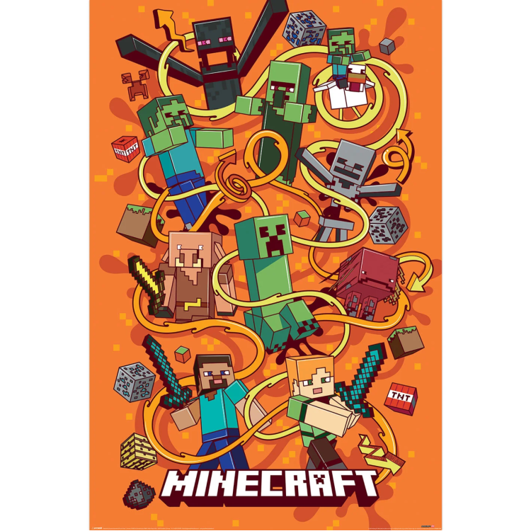 Minecraft Funtage Montage Maxi Poster