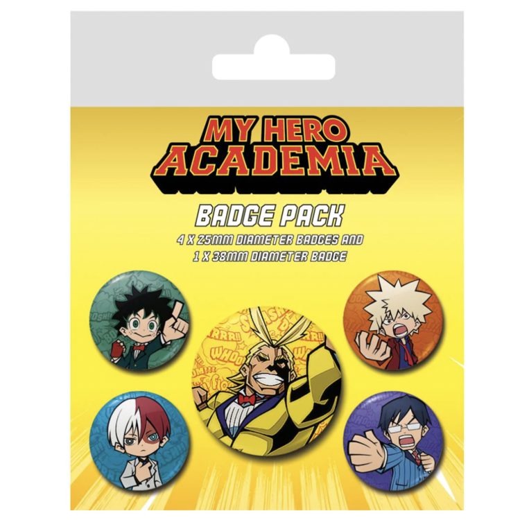 My Hero Academia Badge Pack Chibi