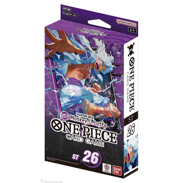 One Piece Card Game Starter Deck Purple Black Monkey D Luffy ST-26