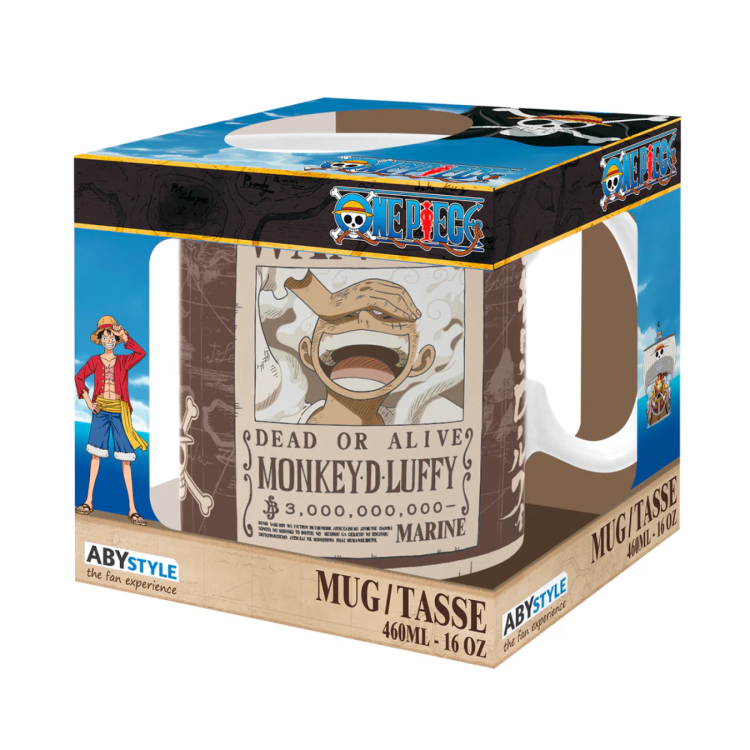 One Piece Luffy Wanted Ceramic Mug