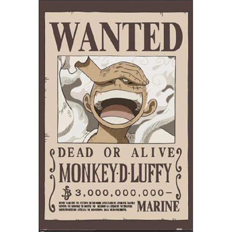 One Piece Wanted Luffy Maxi Poster