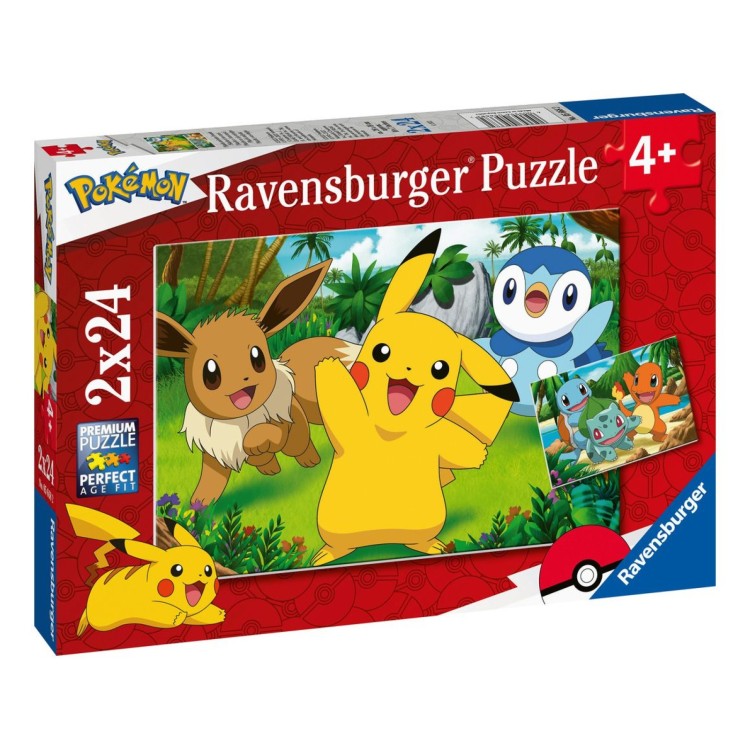 Ravensburger Pokemon 24 Piece Jigsaw Puzzle Two Pack