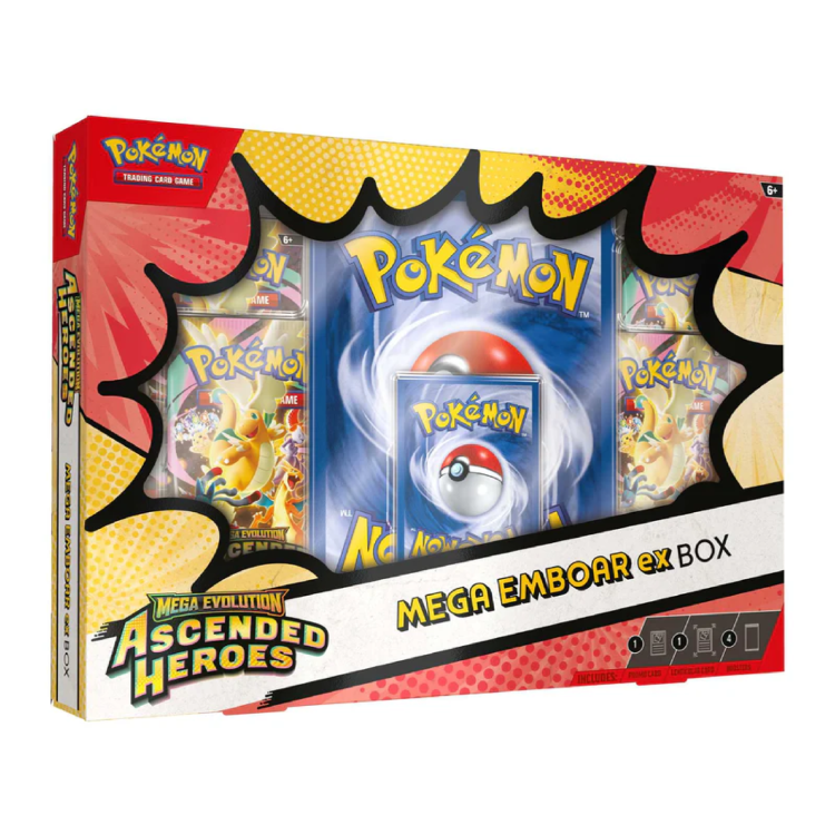 Pokemon Mega Evolution Ascended Heroes Mega Emboar Ex Box