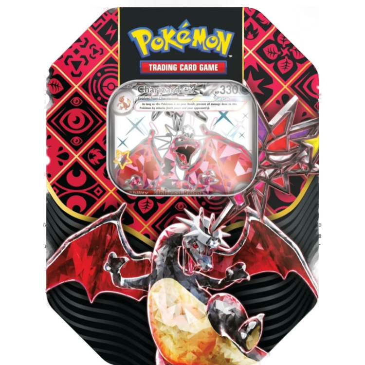 Pokemon Scarlet & Violet 4.5 Paldean Fates Tin Charizard
