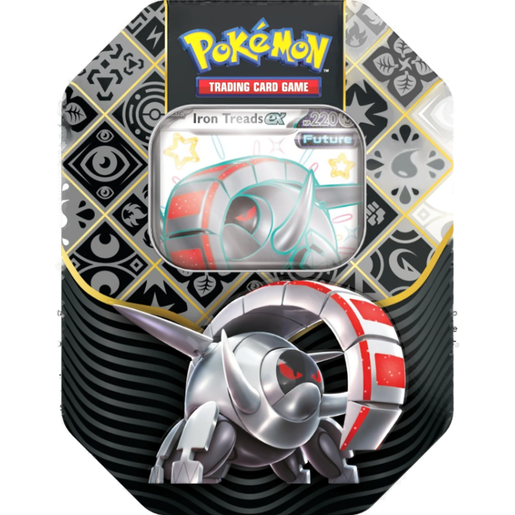 Pokemon Scarlet & Violet 4.5 Paldean Fates Tin Iron Treads