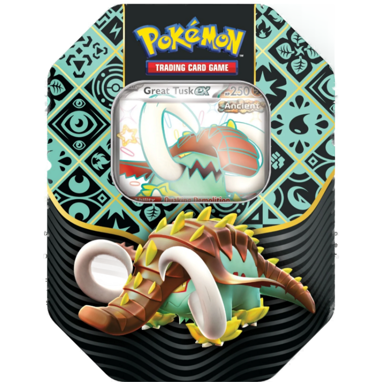 Pokemon Scarlet & Violet 4.5 Paldean Fates Tin Great Tusk