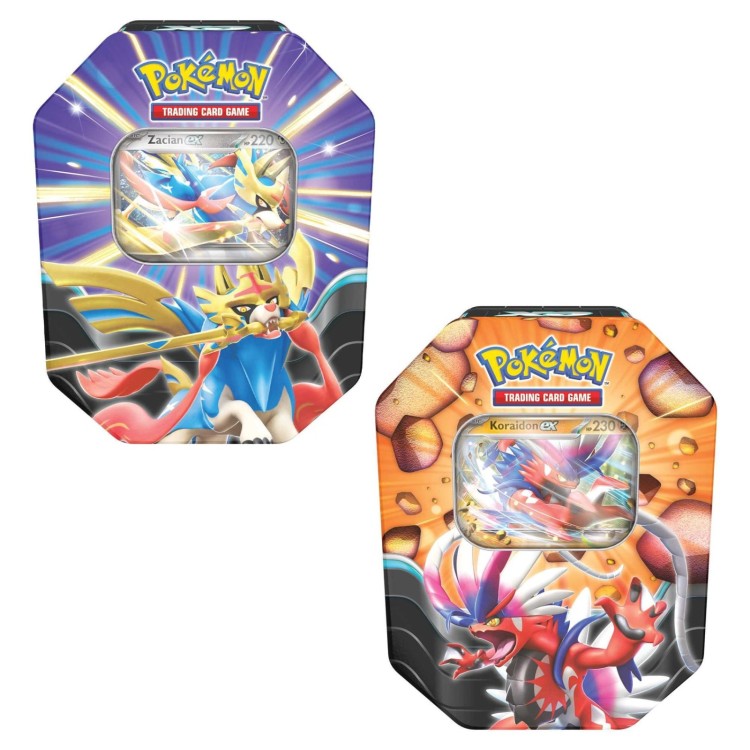 Pokemon Slashing Legends Ex Tin Assortment