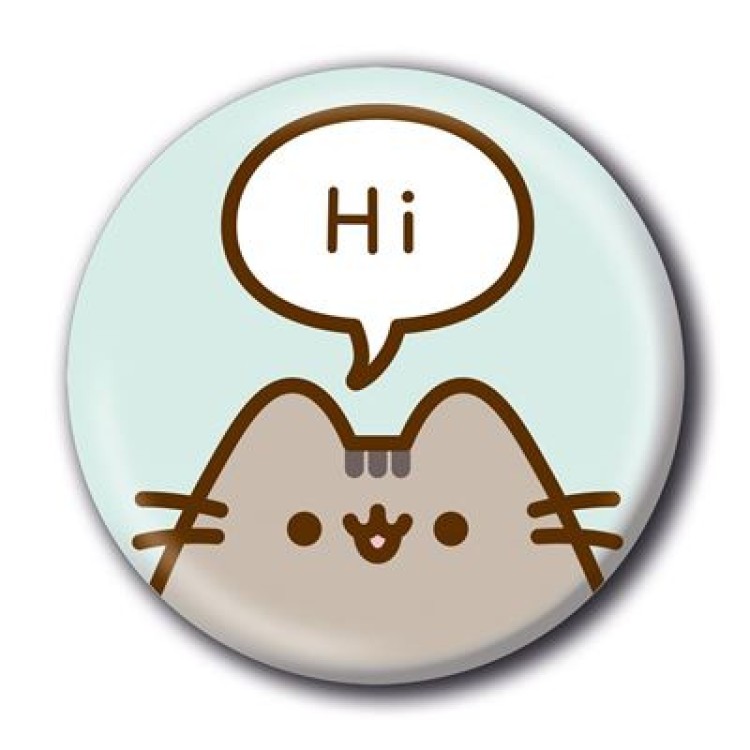 Pusheen Hi 25mm Badge