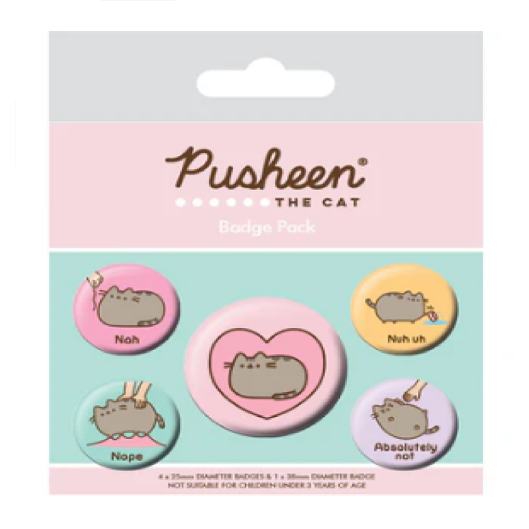 Pusheen Nah Badge Pack
