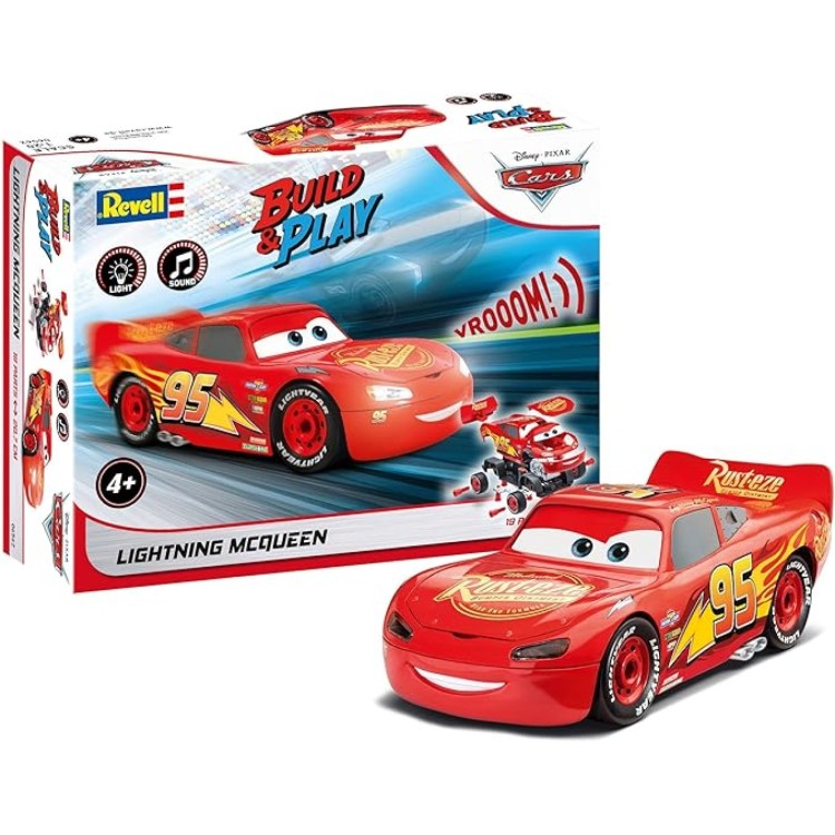 Revell Disney Cars Build & Play Model Kit Lightning McQueen