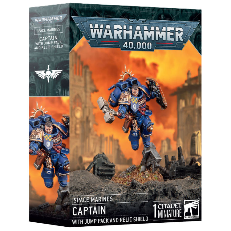 Space Marines Captain With Jump Pack & Relic Shield