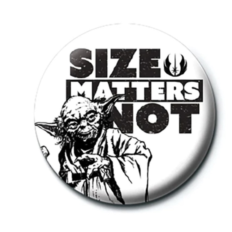 Star Wars Size Matters Not Pinbadge