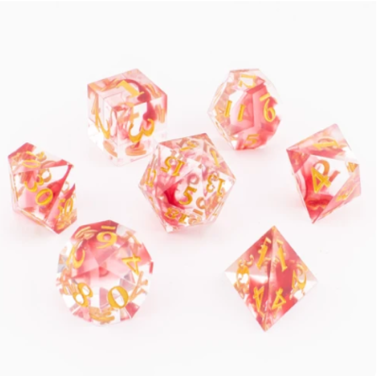 TTD Blood Ritual Sharp Edged Dice 7 Piece Set