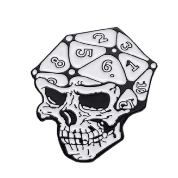 TTD Critical Cranium Pin Badge