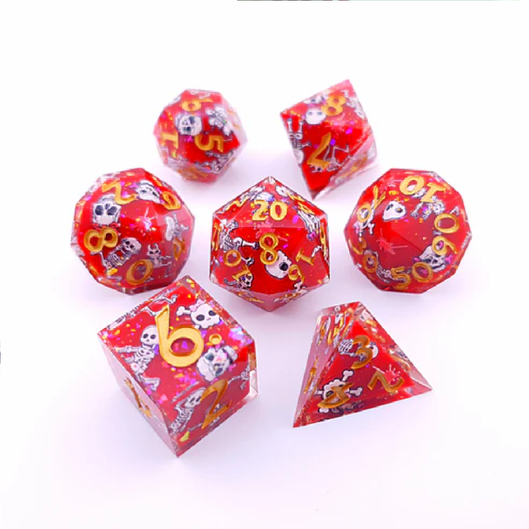 TTD Dance Macabre Art Core Dice 7 Piece Set