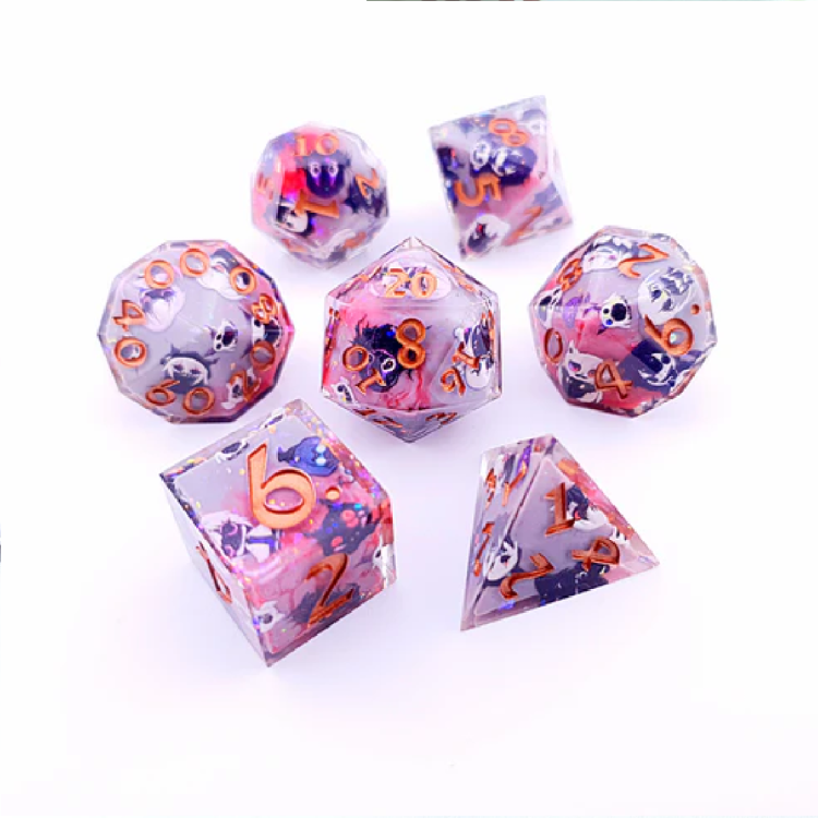 TTD Deadpan Cabaret Art Core Dice 7 Piece Set