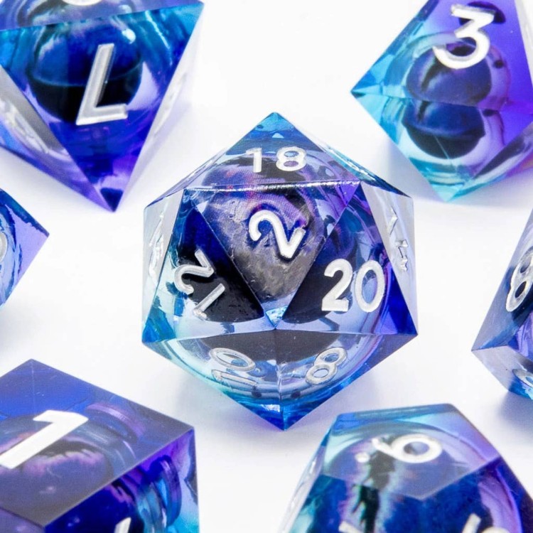 TTD Eye of Sorcery Moving Eye Liquid Core Dice 7 Piece Set