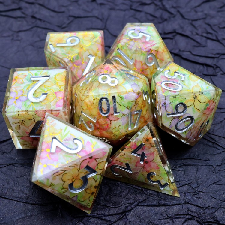 TTD Feywild Bloom Art Core Dice 7 Piece Set