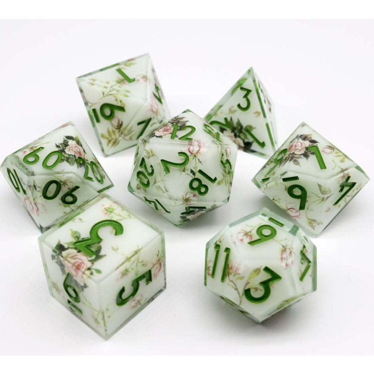 TTD Floral Notes Art Core Dice 7 Piece Set