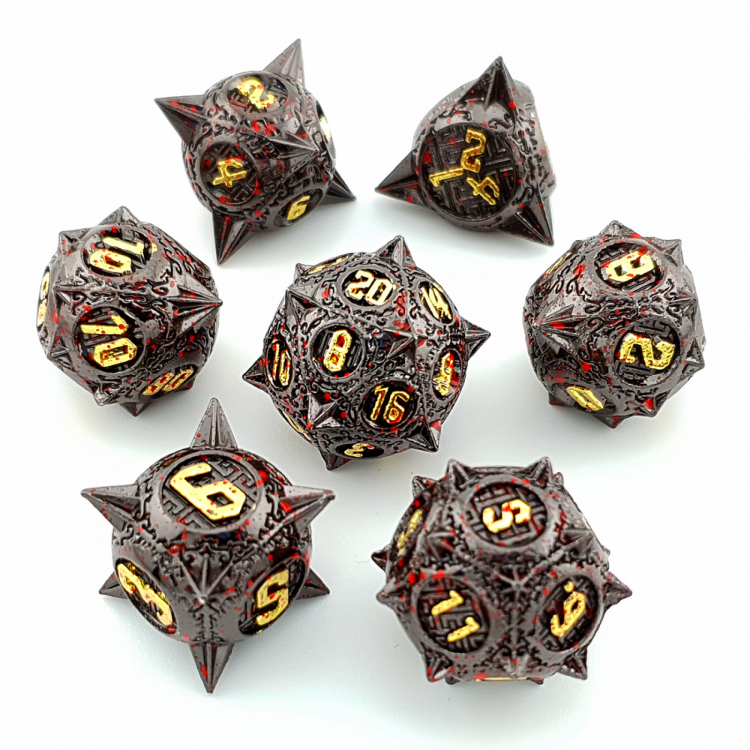 TTD Mace Of Malice Metal Dice 7 Piece Set