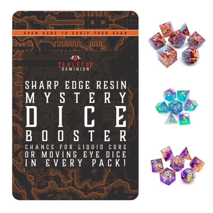 TTD Mystery Dice Booster Sharp Edge/Liquid Core Mix Dice Set