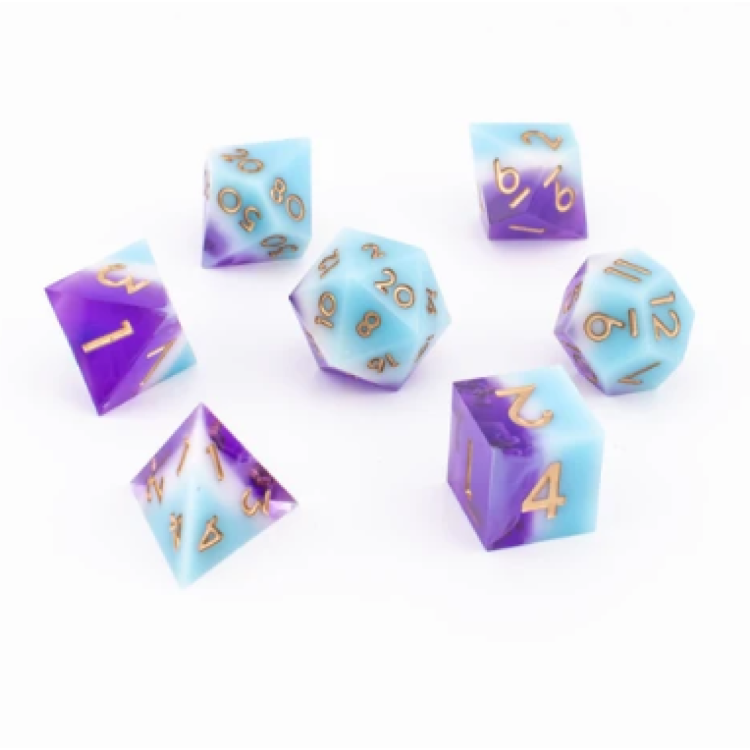 TTD Mystic Pride Sharp Edged Dice 7 Piece Set